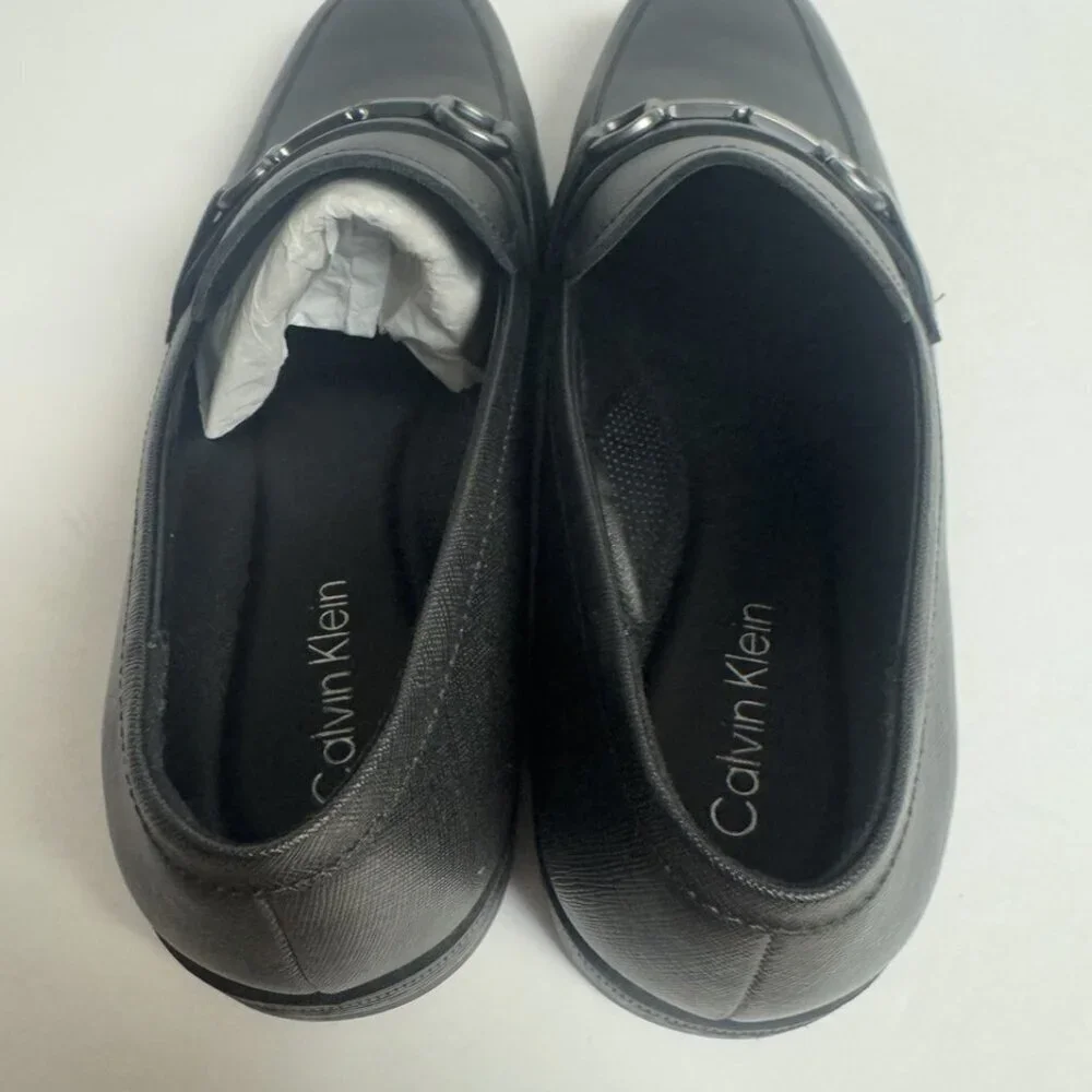 Calvin Klein Mens Malcome Loafer Black Size 10 M